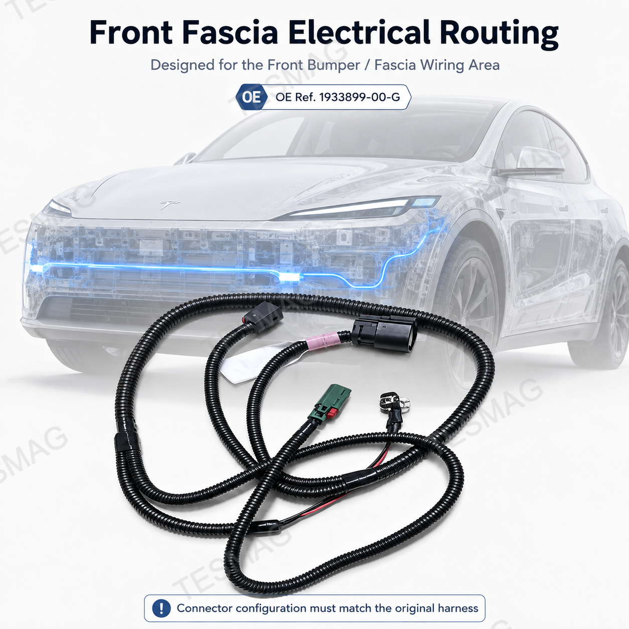 Front Bumper Wiring Harness for Tesla Model Y Juniper 2025+ | 1933899-00-G