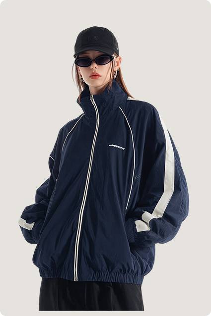 Vintage Stand - collar Windbreaker