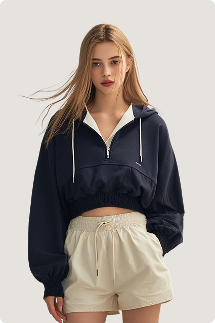 Short - length Crop Sweatshirt