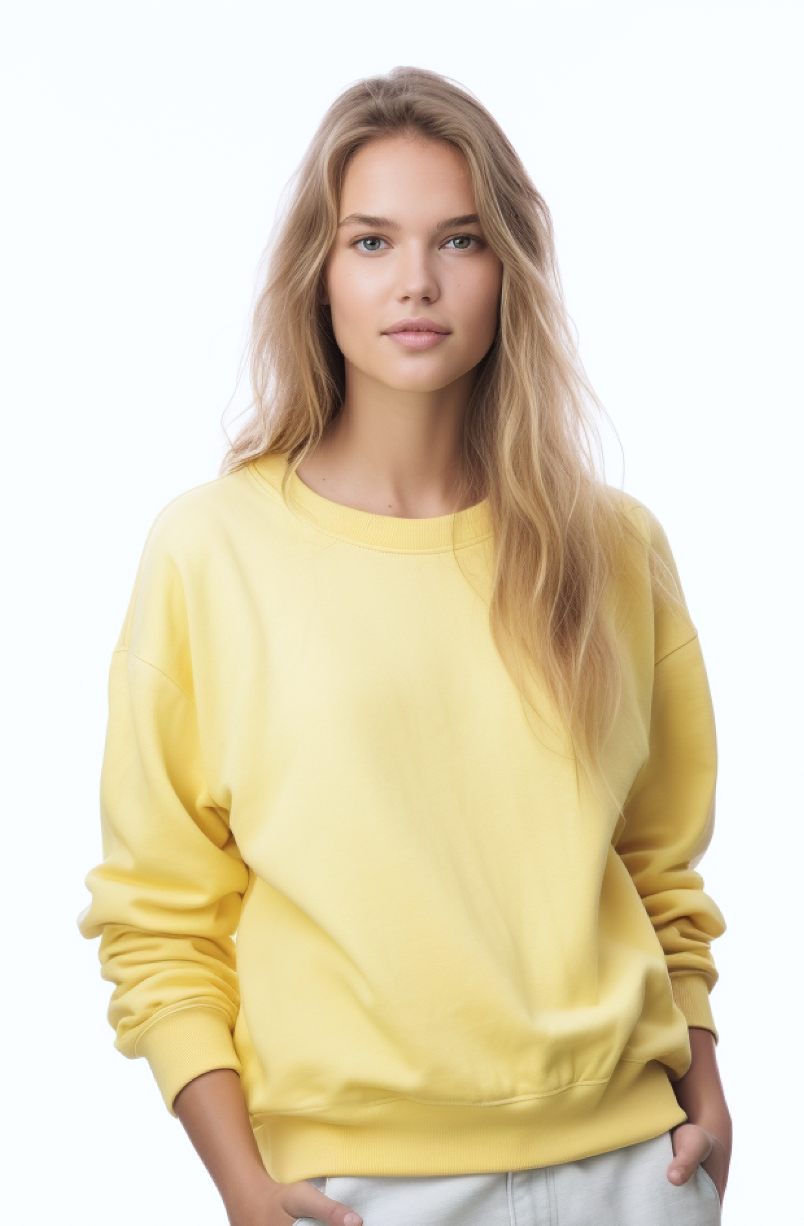 Yellow Crew Neck Sweater