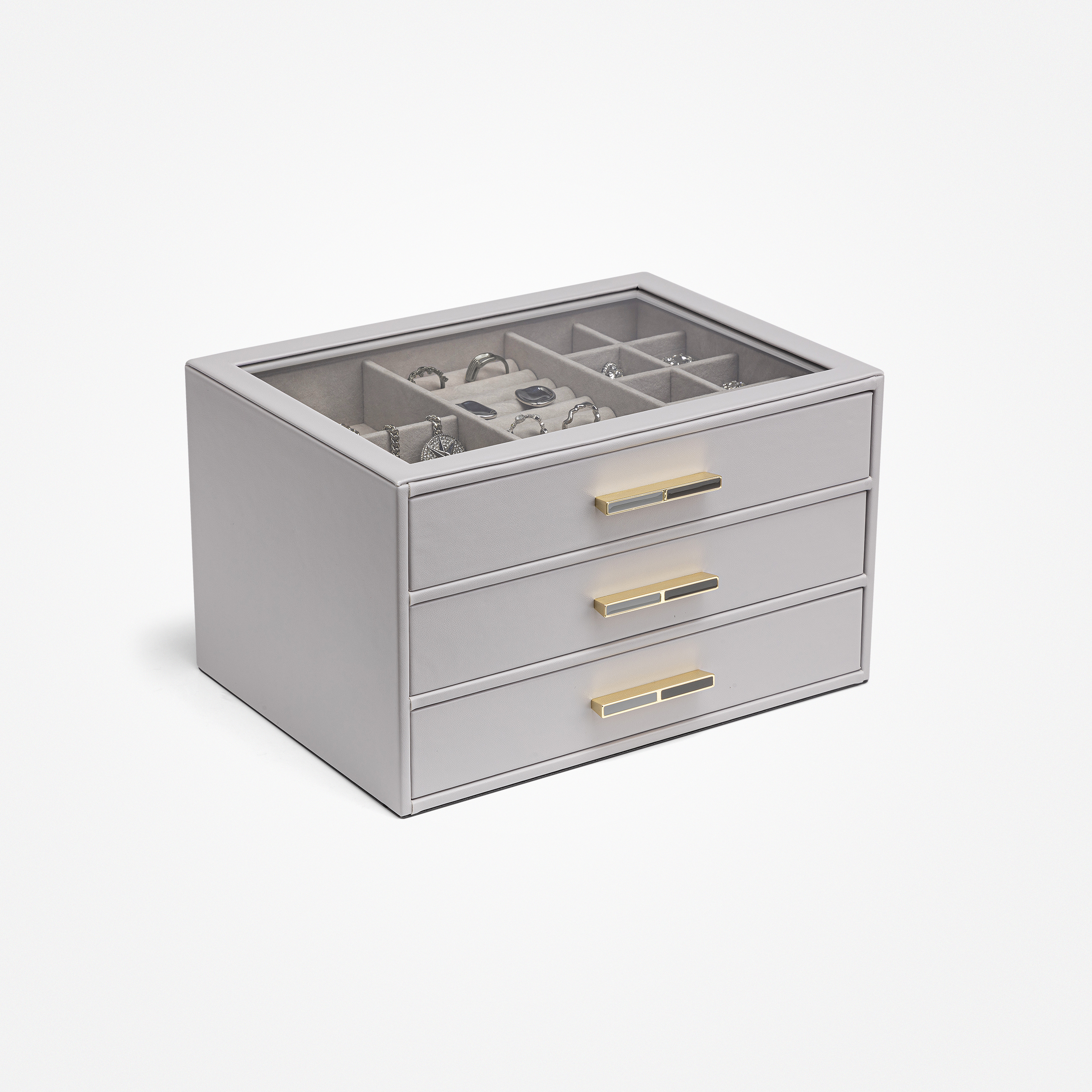 Cinderella丨Jewelry Box with Drawers and Glass