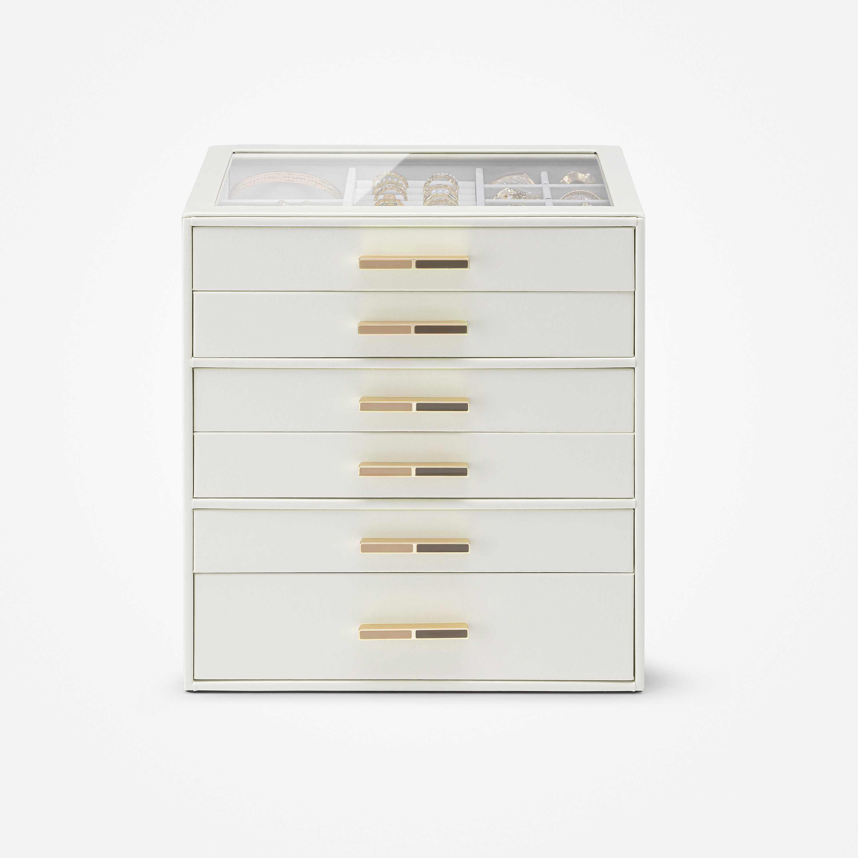 Cinderella丨Jewelry Box with Drawers and Glass