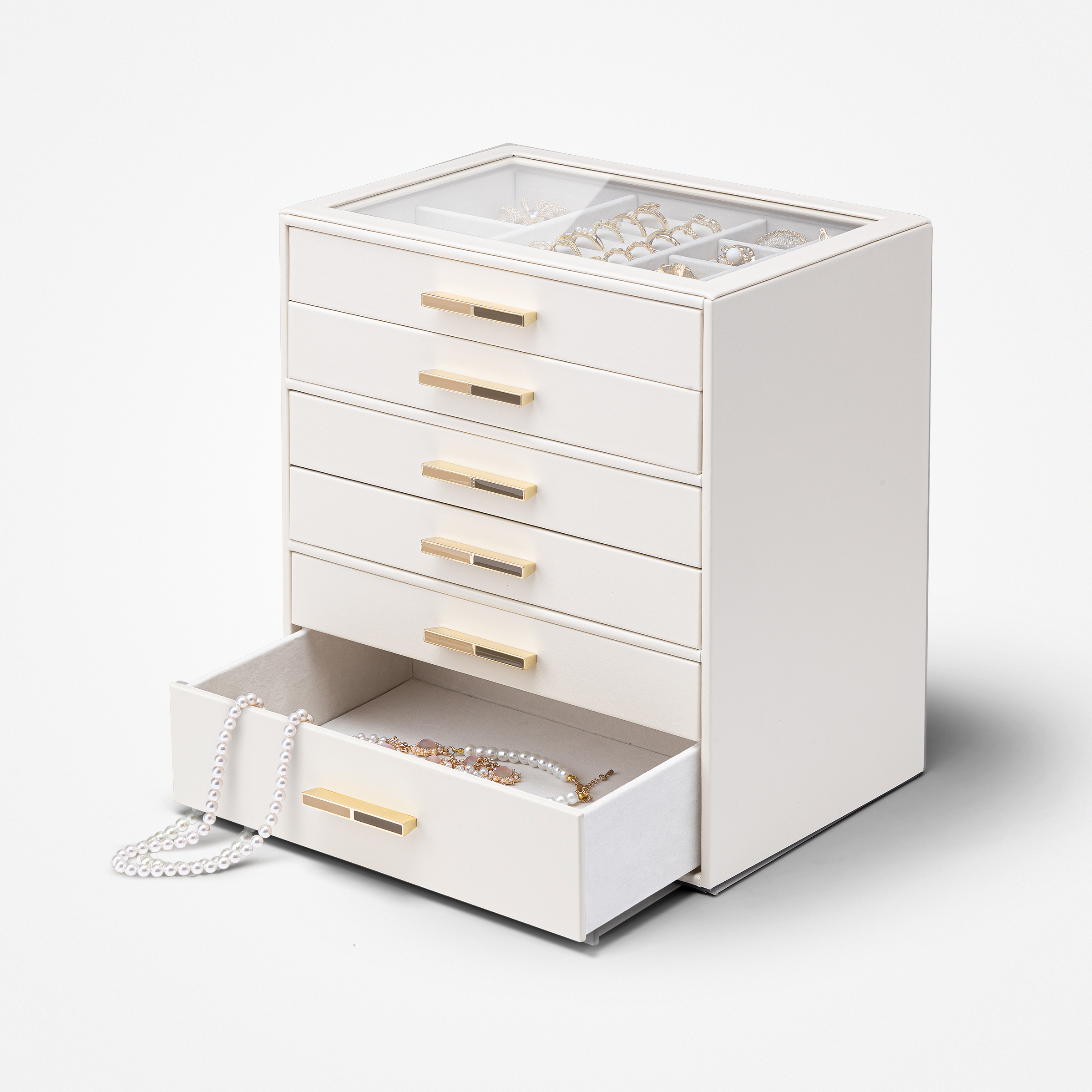 【期間限定送料無料】 Cinderella丨Jewelry Box with Drawers and Glass アクセサリー
