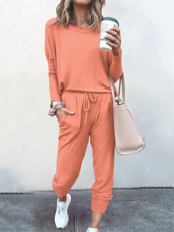 😍Two Piece Women Tracksuit Clothes Set Outfit Autumn Long Sleeve Clothing Sweatshirt Pants