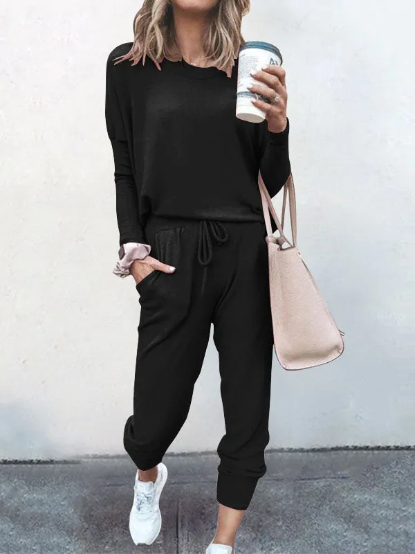 😍Two Piece Women Tracksuit Clothes Set Outfit Autumn Long Sleeve Clothing Sweatshirt Pants