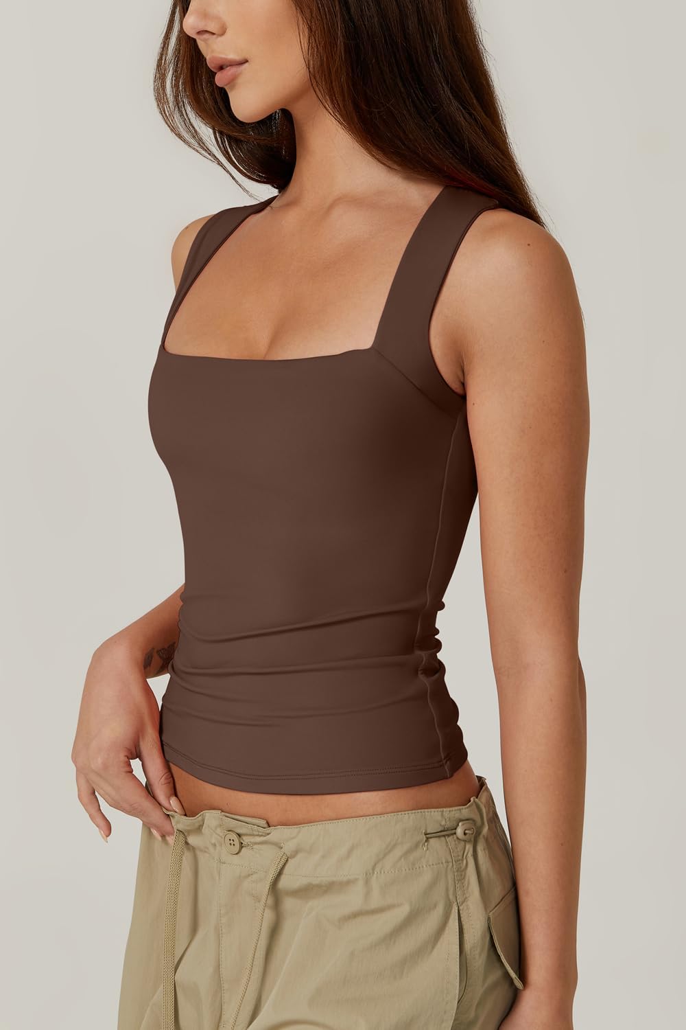 Women's Square Neck Sleeveless Double-Layer Tank Tops (Buy 3 Free Shipping)