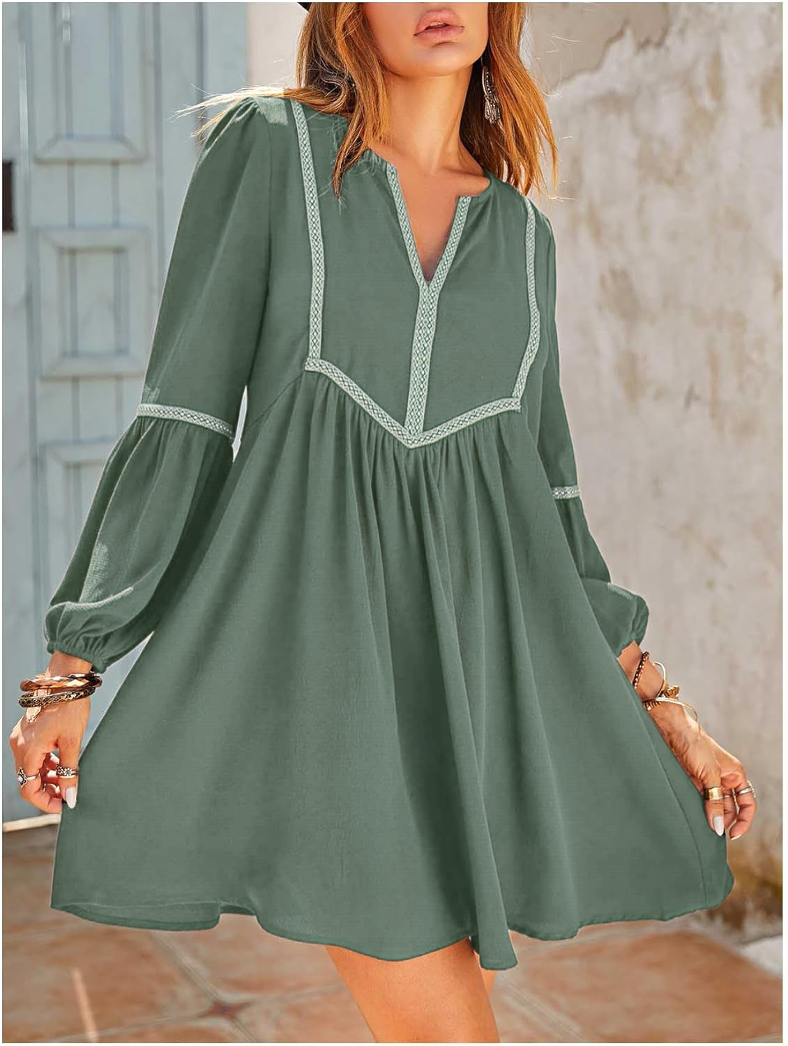 Boho Long Sleeve Mini Dress(BUY 2 FREE SHIPPING)