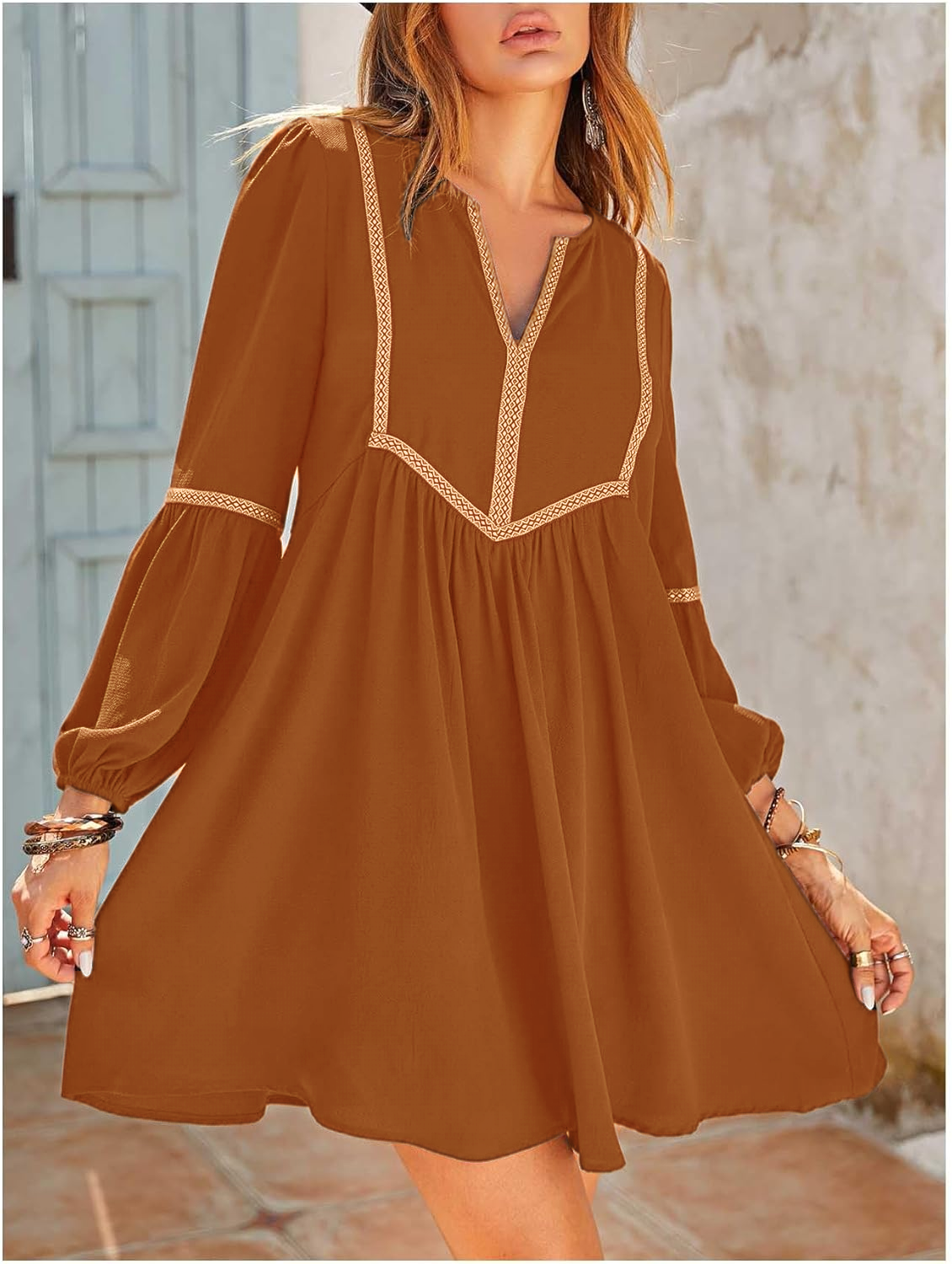 Boho Long Sleeve Mini Dress(BUY 2 FREE SHIPPING)