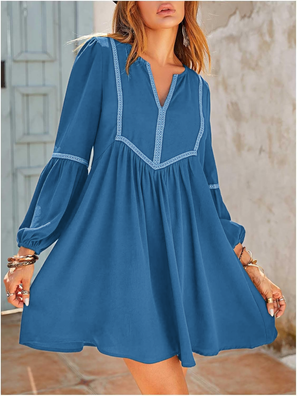 Boho Long Sleeve Mini Dress(BUY 2 FREE SHIPPING)