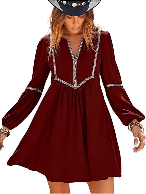 Boho Long Sleeve Mini Dress(BUY 2 FREE SHIPPING)