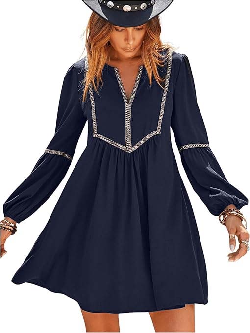 Boho Long Sleeve Mini Dress(BUY 2 FREE SHIPPING)