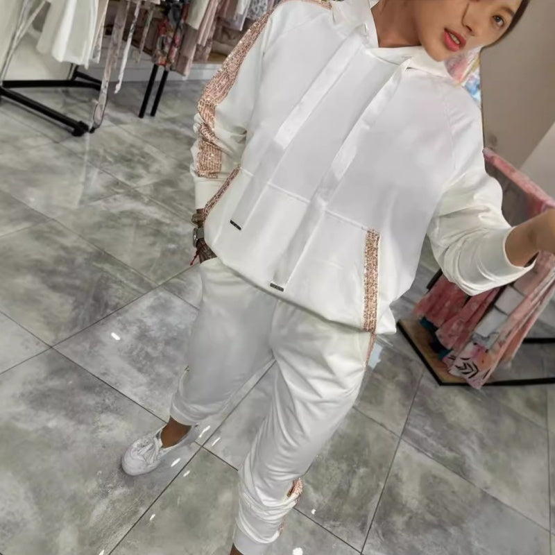 Women’s Drawstring Hooded Tops ＆ Pants 2-Piece Set(BUY 2 FREE SHIPPING)