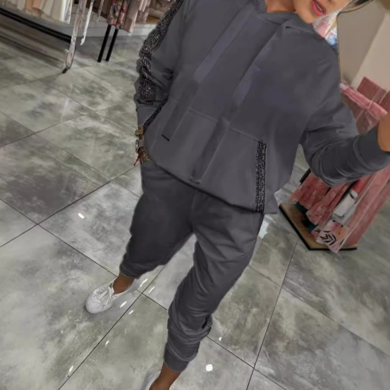 Women’s Drawstring Hooded Tops ＆ Pants 2-Piece Set(BUY 2 FREE SHIPPING)