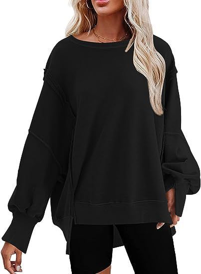 Washed Revealed Seam Oversized Sweatshirt（BUY 2 FREE SHIPPING)