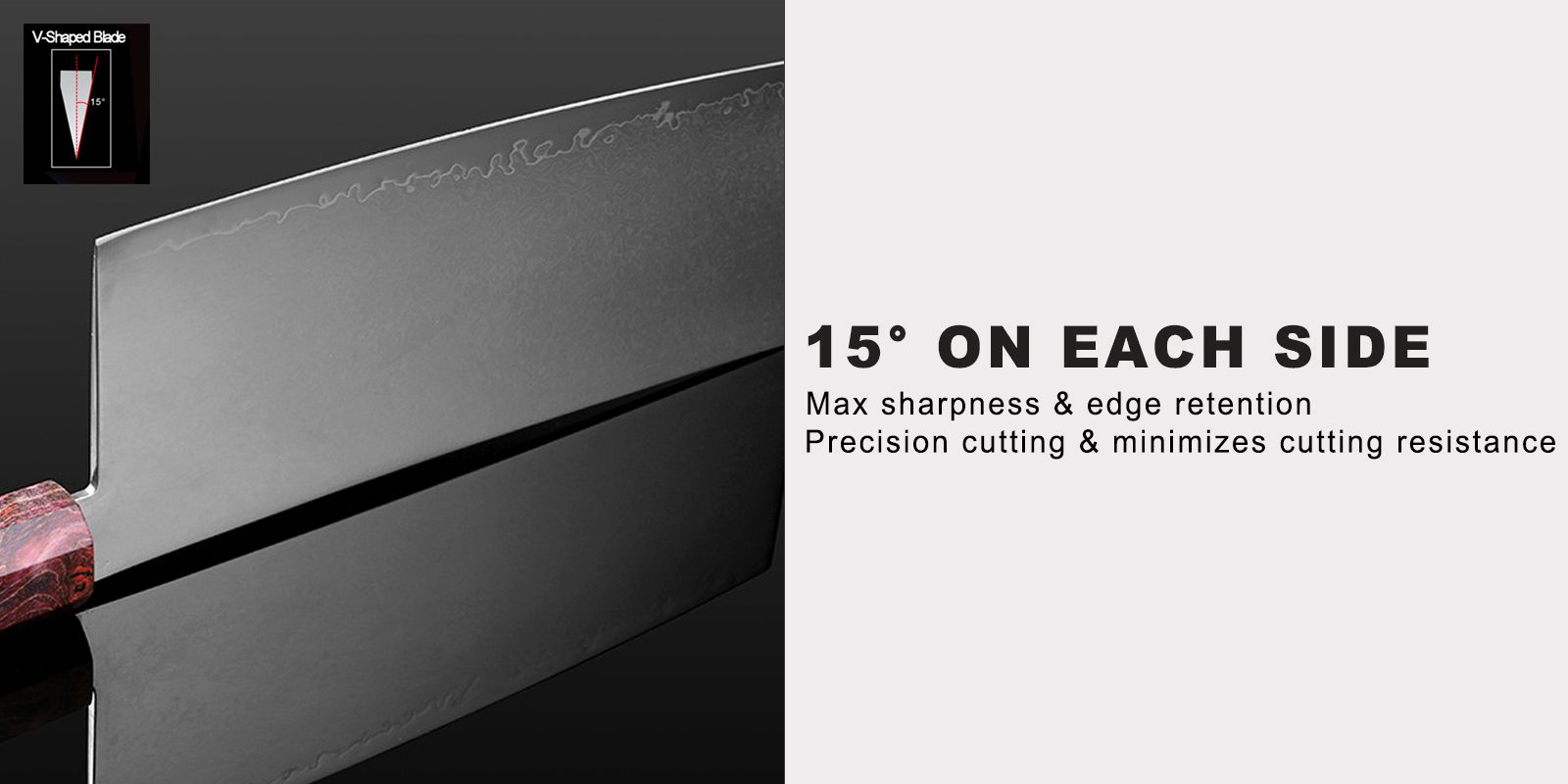 7-inch Damascus Steel Cleaver Knife