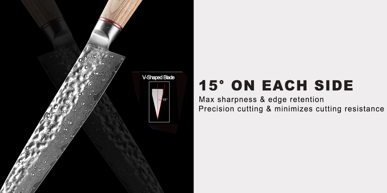 7 Piece Damascus Kitchen Knives Set