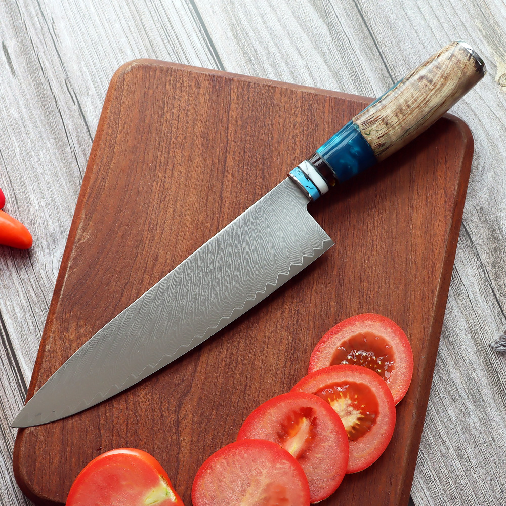 5-Piece Professional Japanese Damascus Knife Set