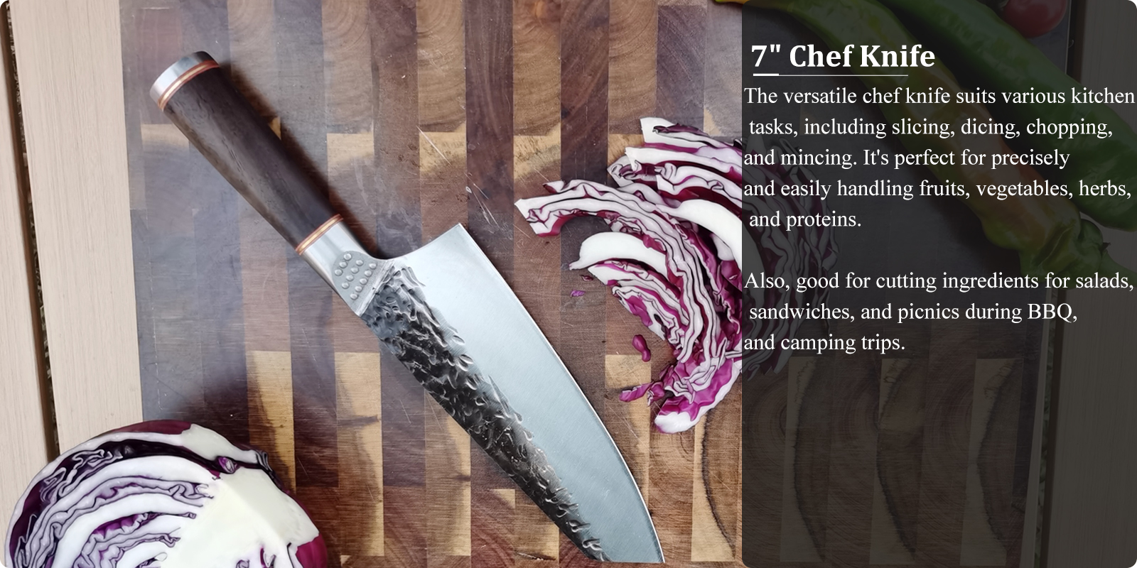 4-piece kitchen knife set - chef knife