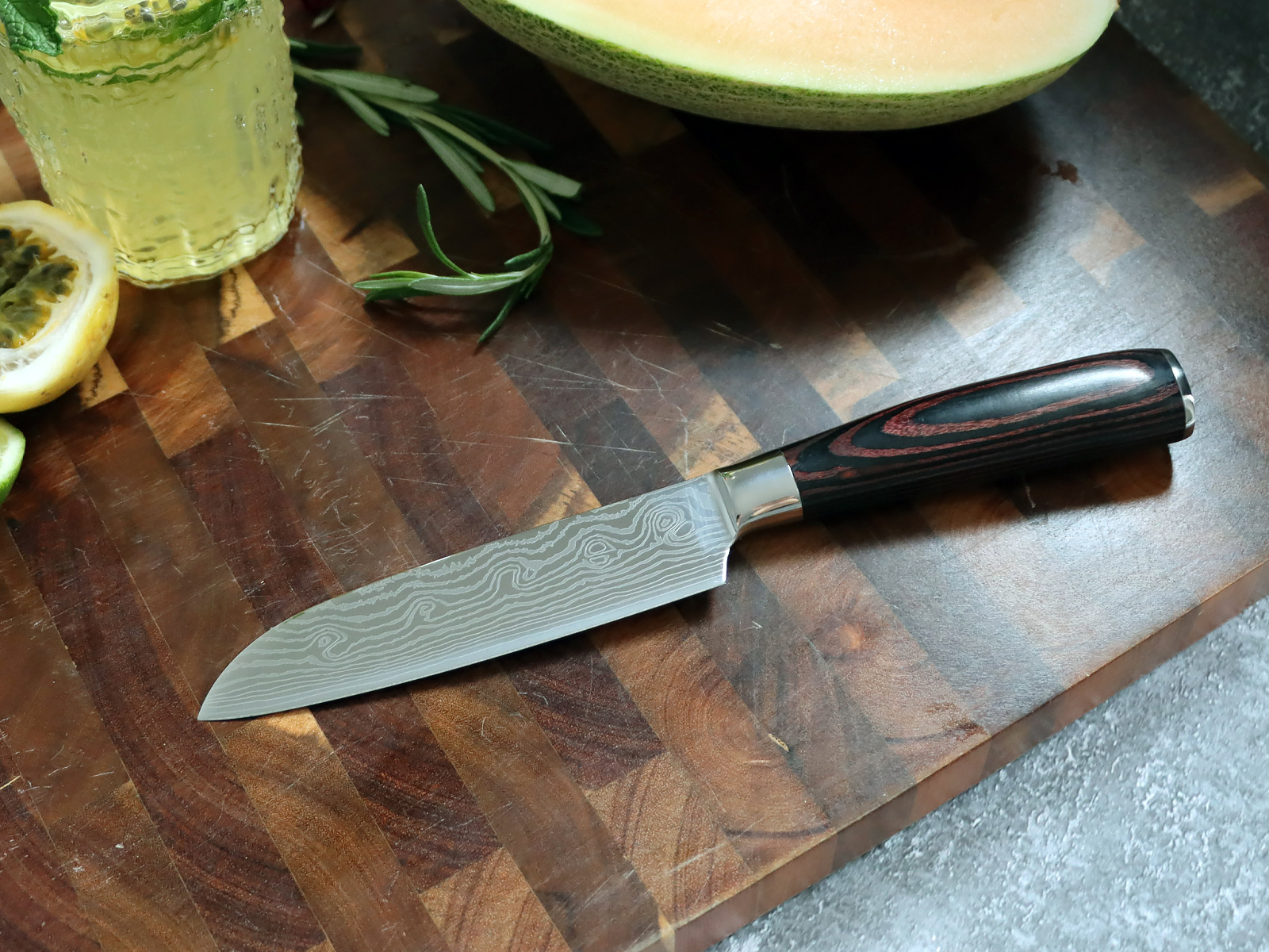 Professional Chef Knife Set with Leather Knife Bag