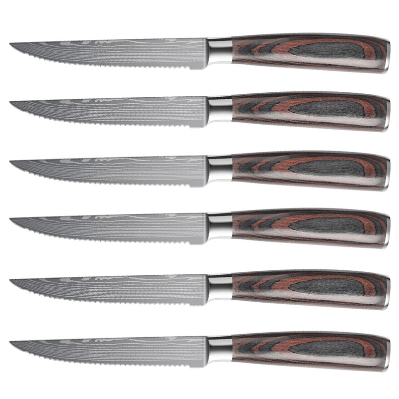 6-Piece Serrated Steak Knife Set