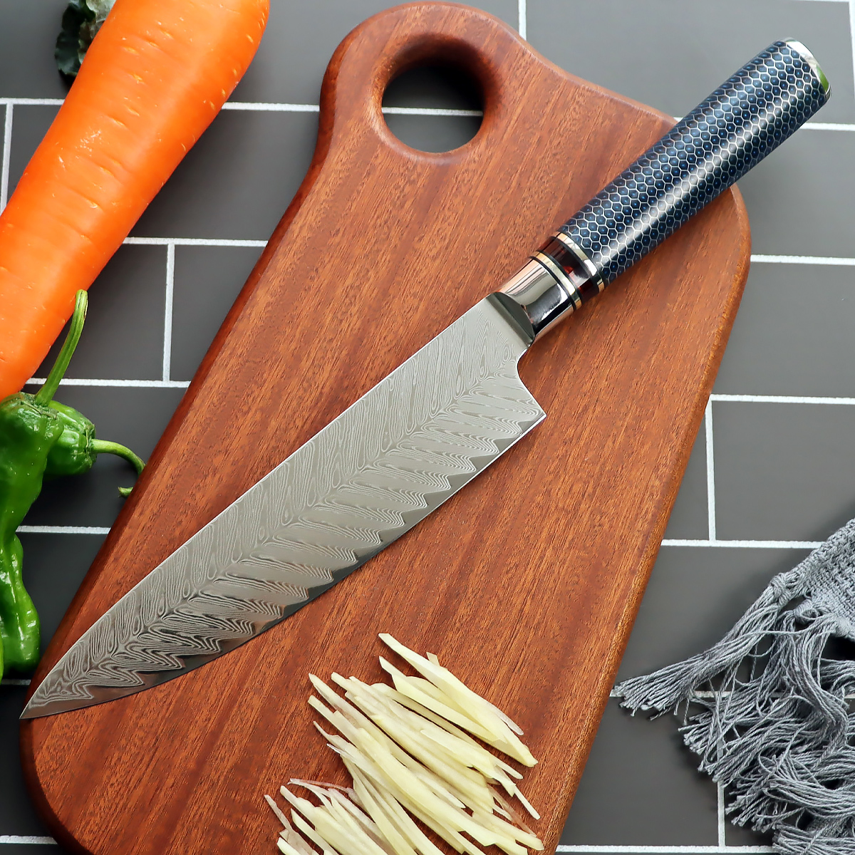 8 Inch Damascus Steel Chef Knife