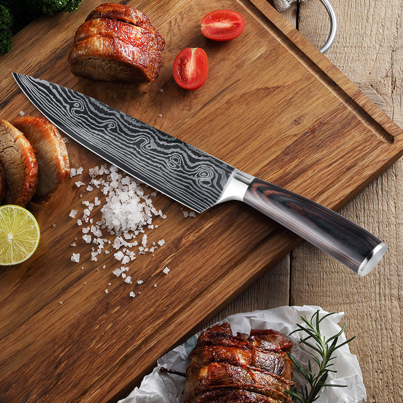 8-Piece Professional Japanese Chef Knife Set