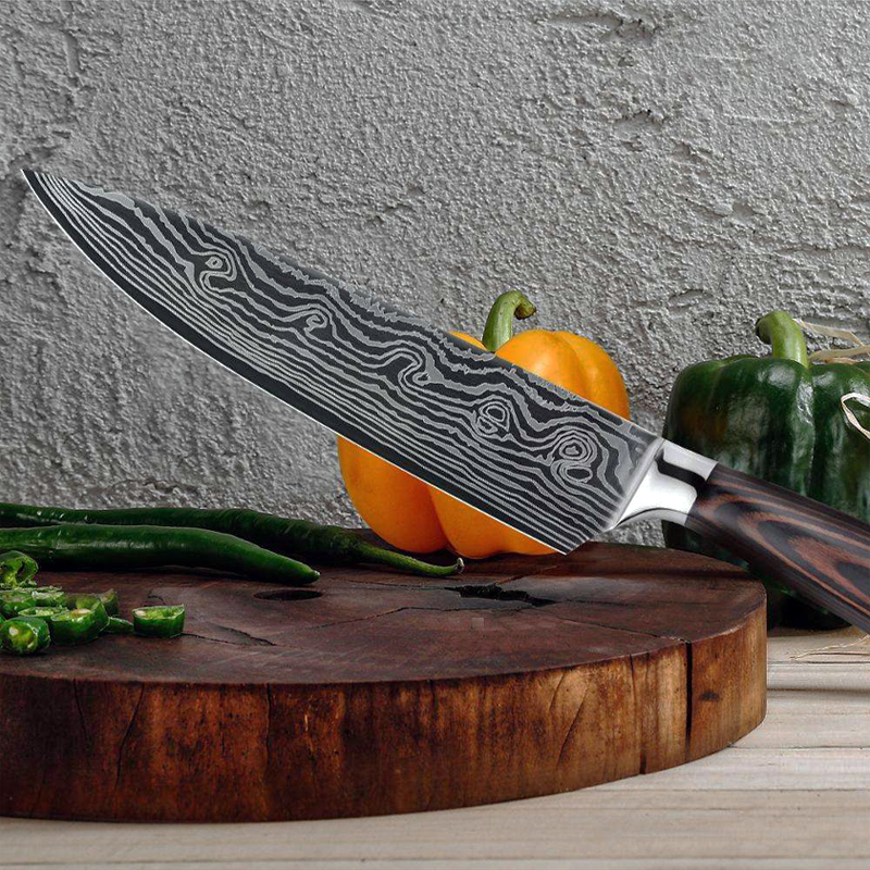 8-Piece Professional Japanese Chef Knife Set