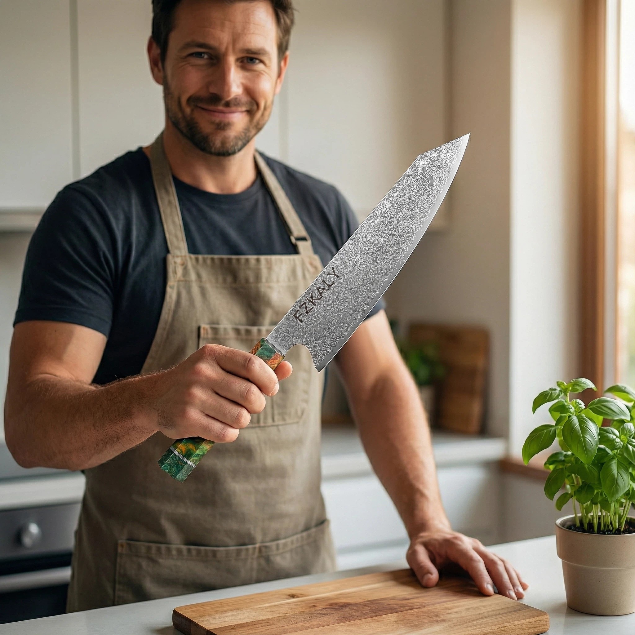 8 Inch Japanese VG10 67 Layers Damascus Chef Knife