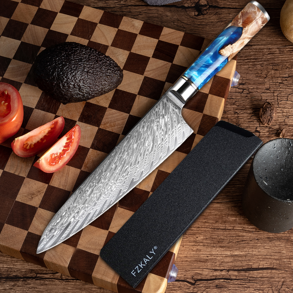 Professional Damascus Steel Chef Knife Set