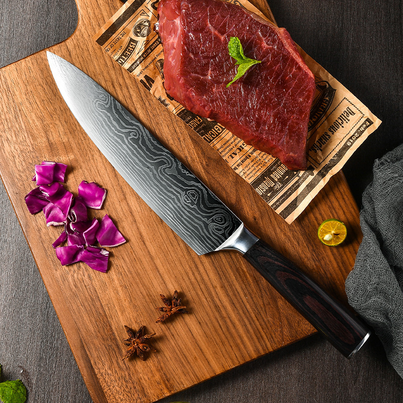 8-Piece Professional Japanese Chef Knife Set