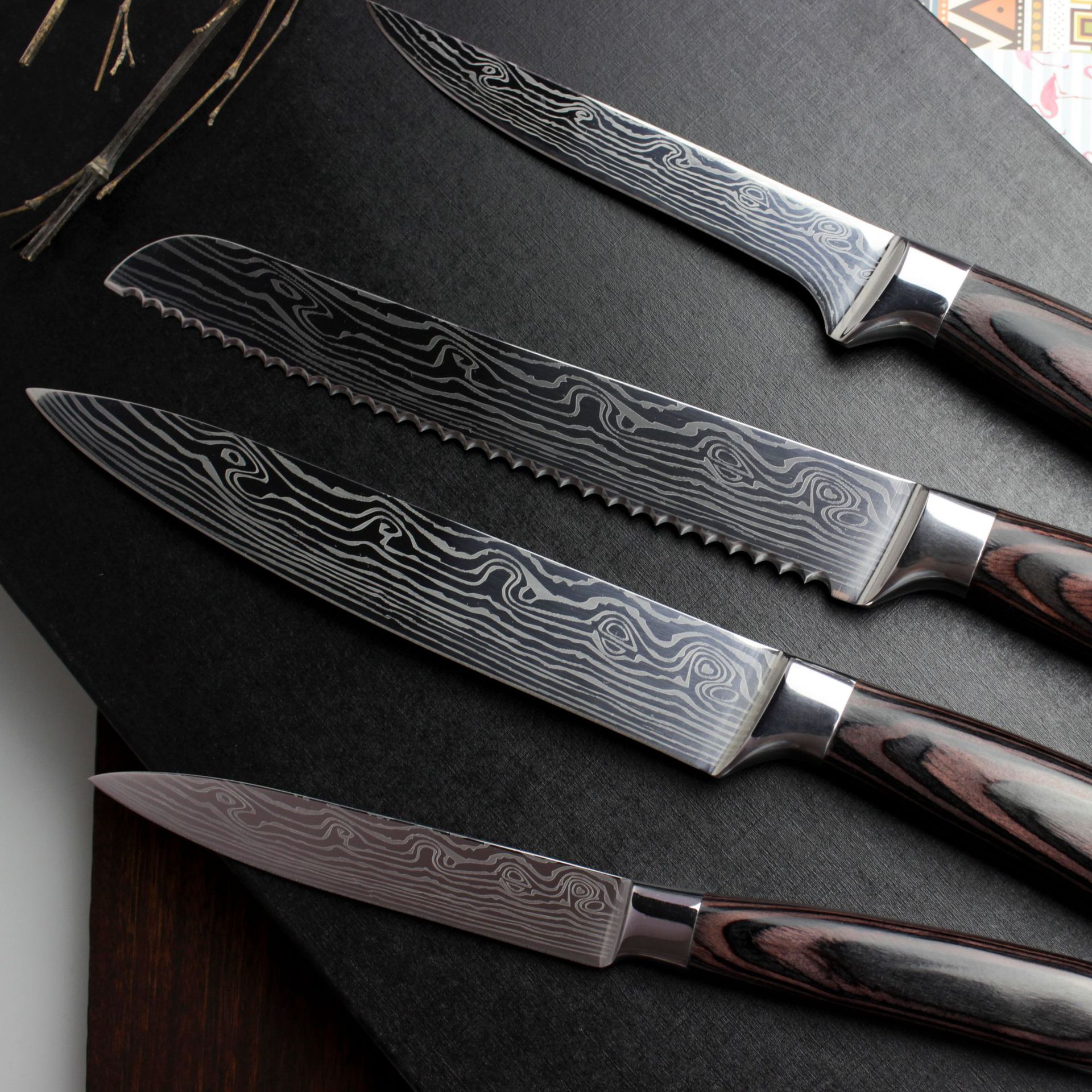 8-Piece Professional Japanese Chef Knife Set