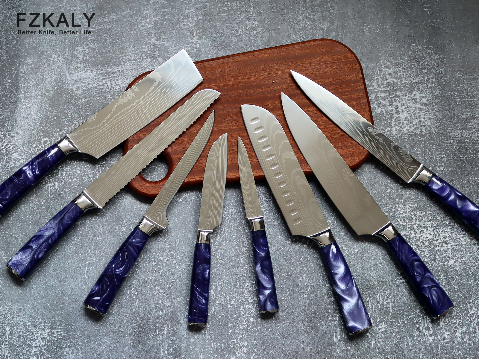 8-piece knife block set