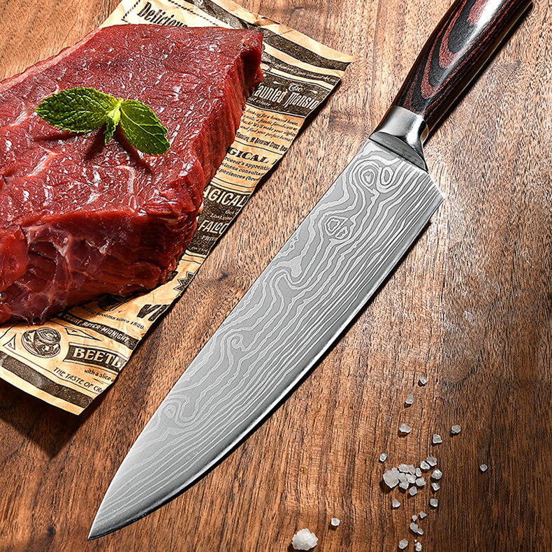 8-Piece Professional Japanese Chef Knife Set