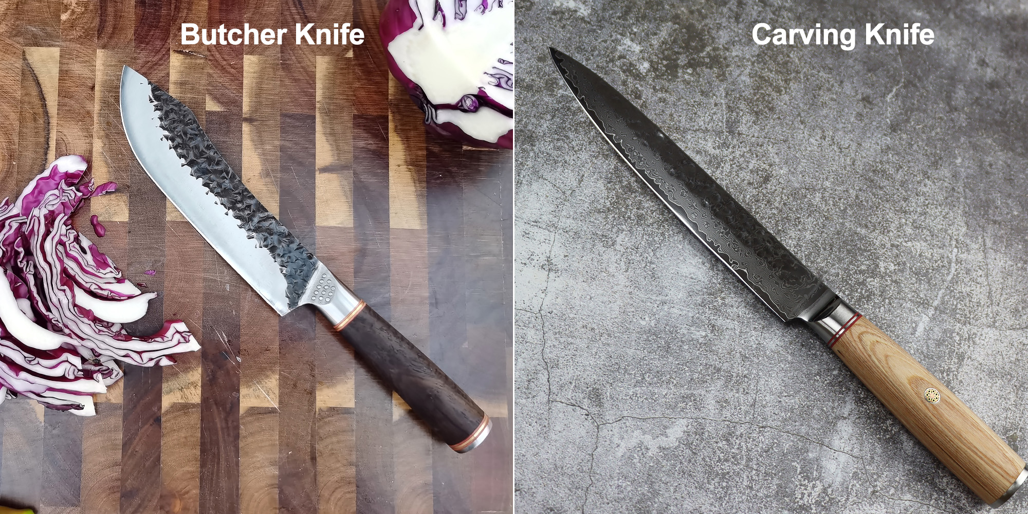 Butcher Knife VS Carving Knife