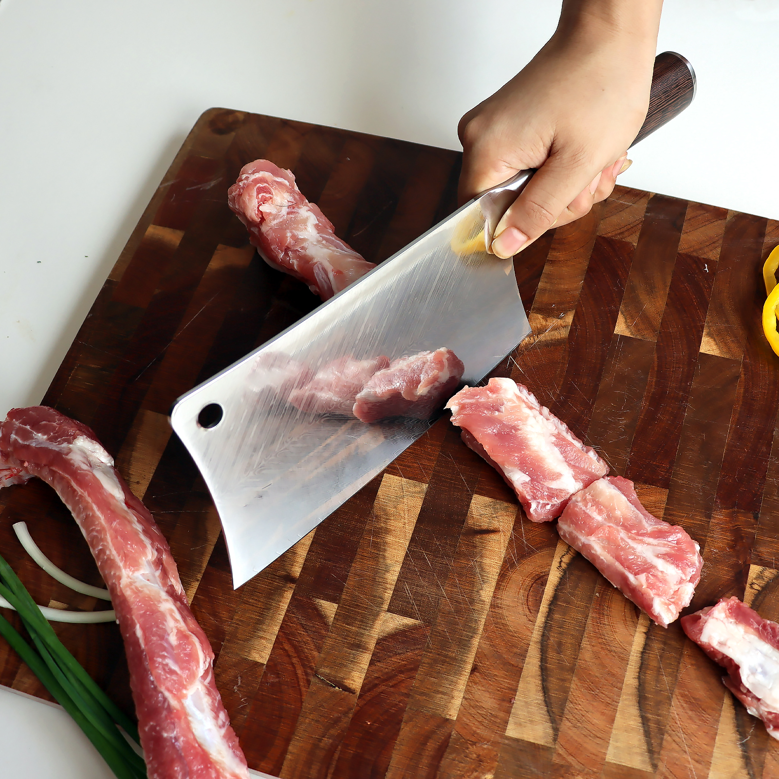 Damascus Meat Cleaver Knife