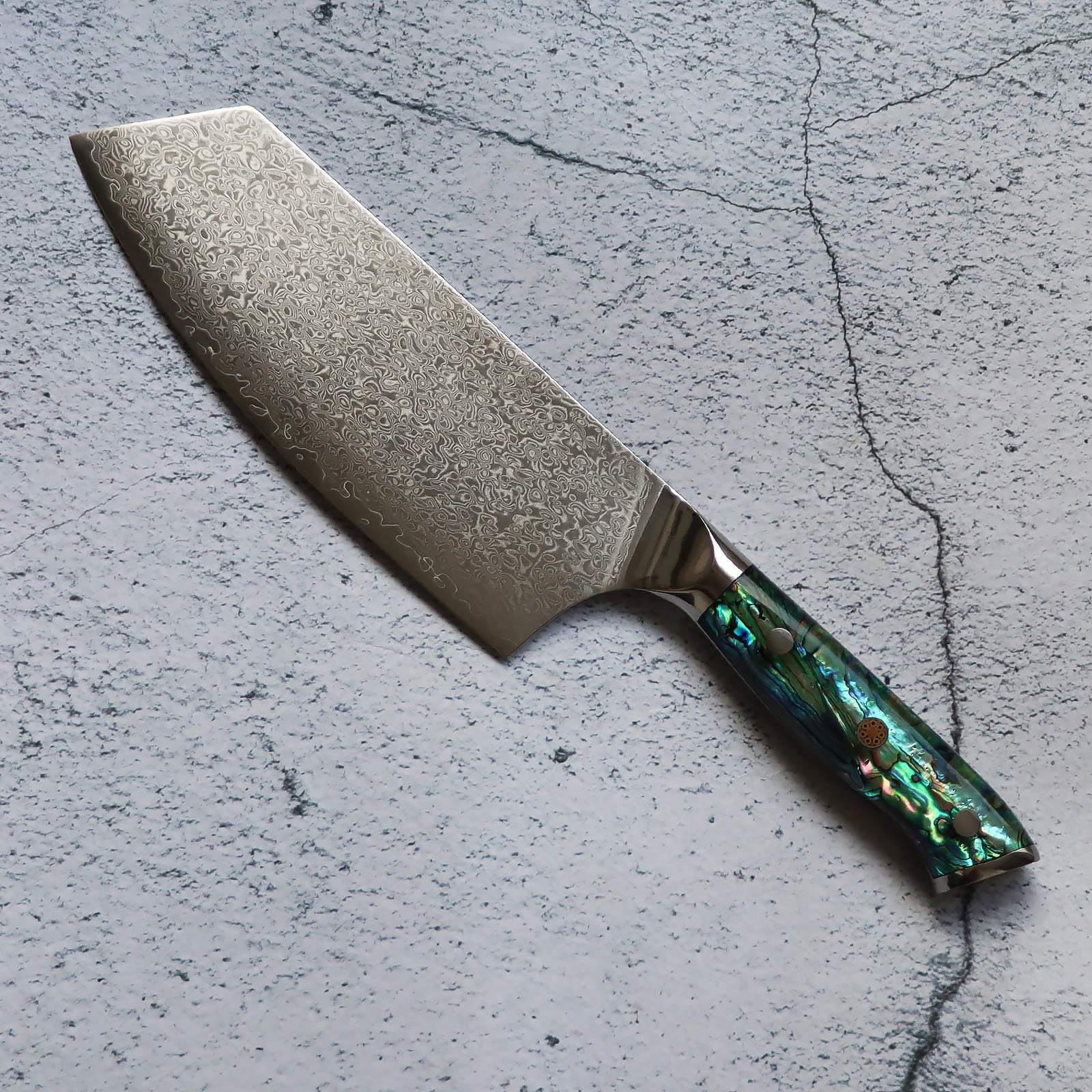 Damascus Steel Cleaver Knife