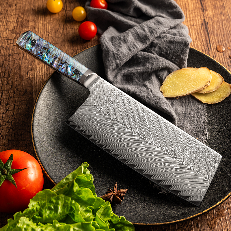 Damascus chinese cleaver