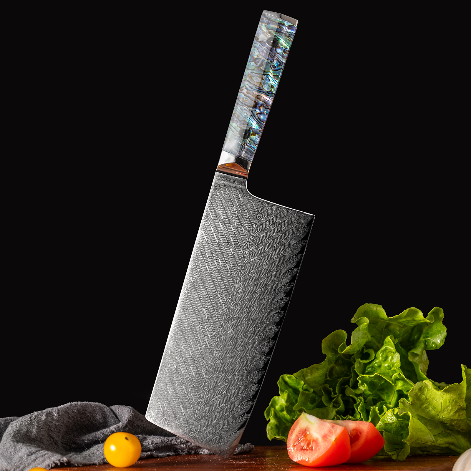 Damascus chinese cleaver