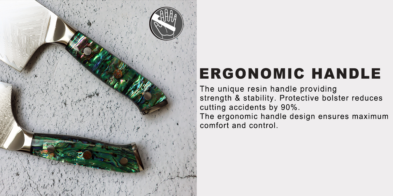 Damascus Steel Cleaver Knife