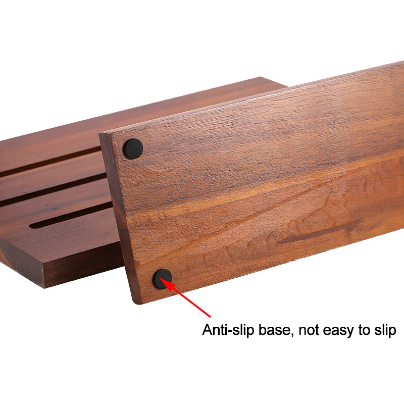 Magnetic Acacia Knife Block