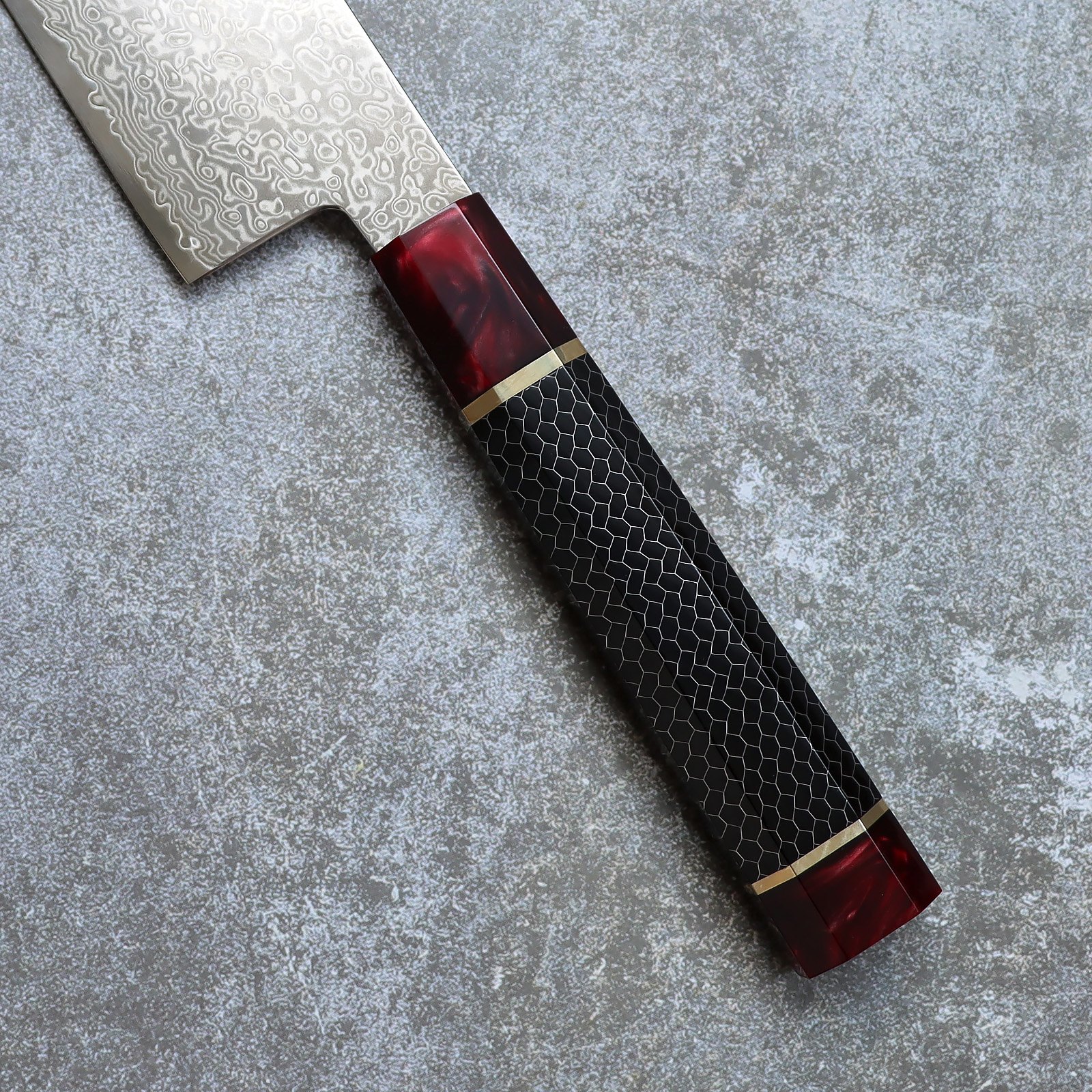 Japanese Nakiri Knife 7 Inch VG10 Damascus Steel