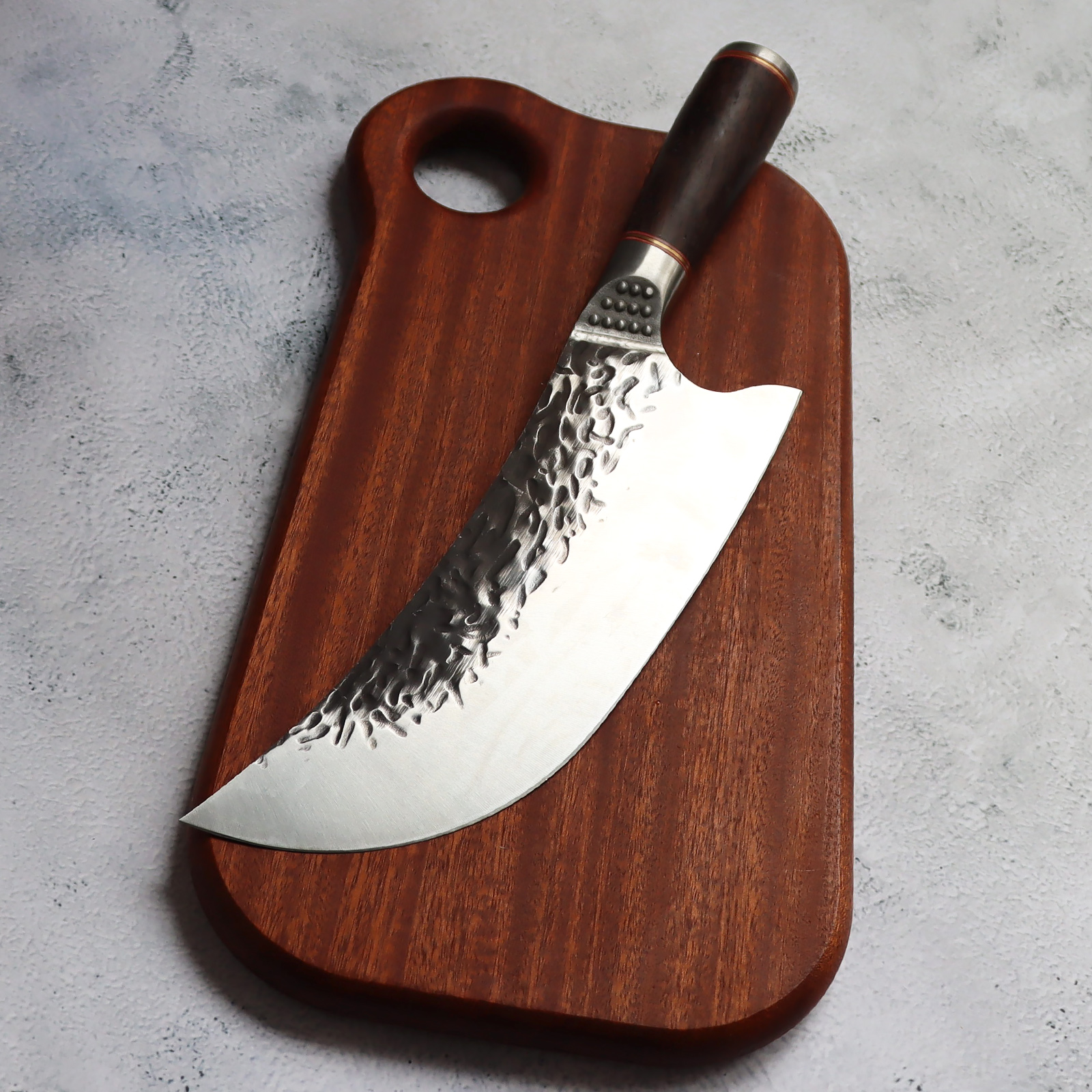 Hand Forged Butcher Knife, 8 Inch