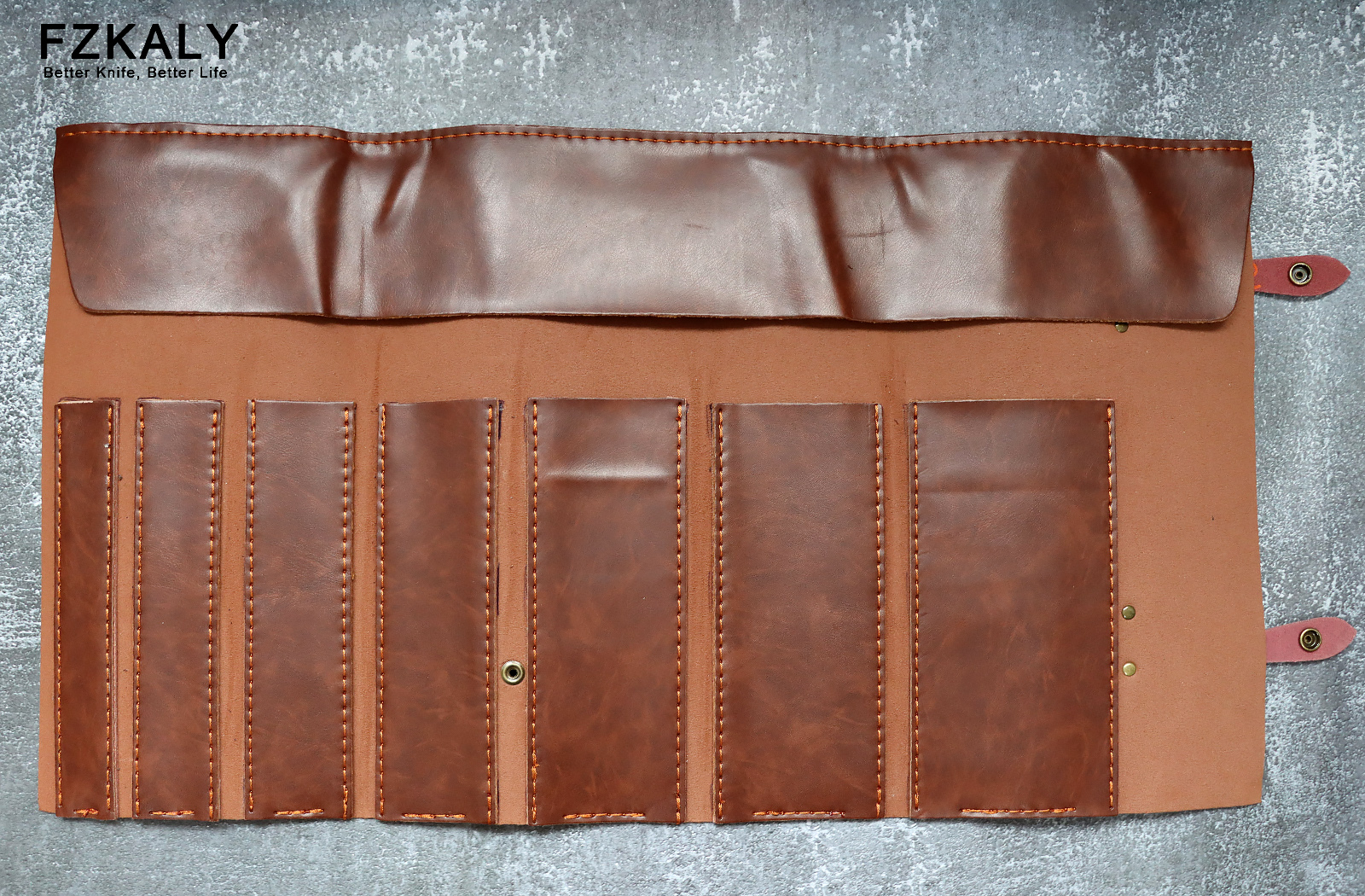 Professional Chef Knife Set with Leather Knife Bag