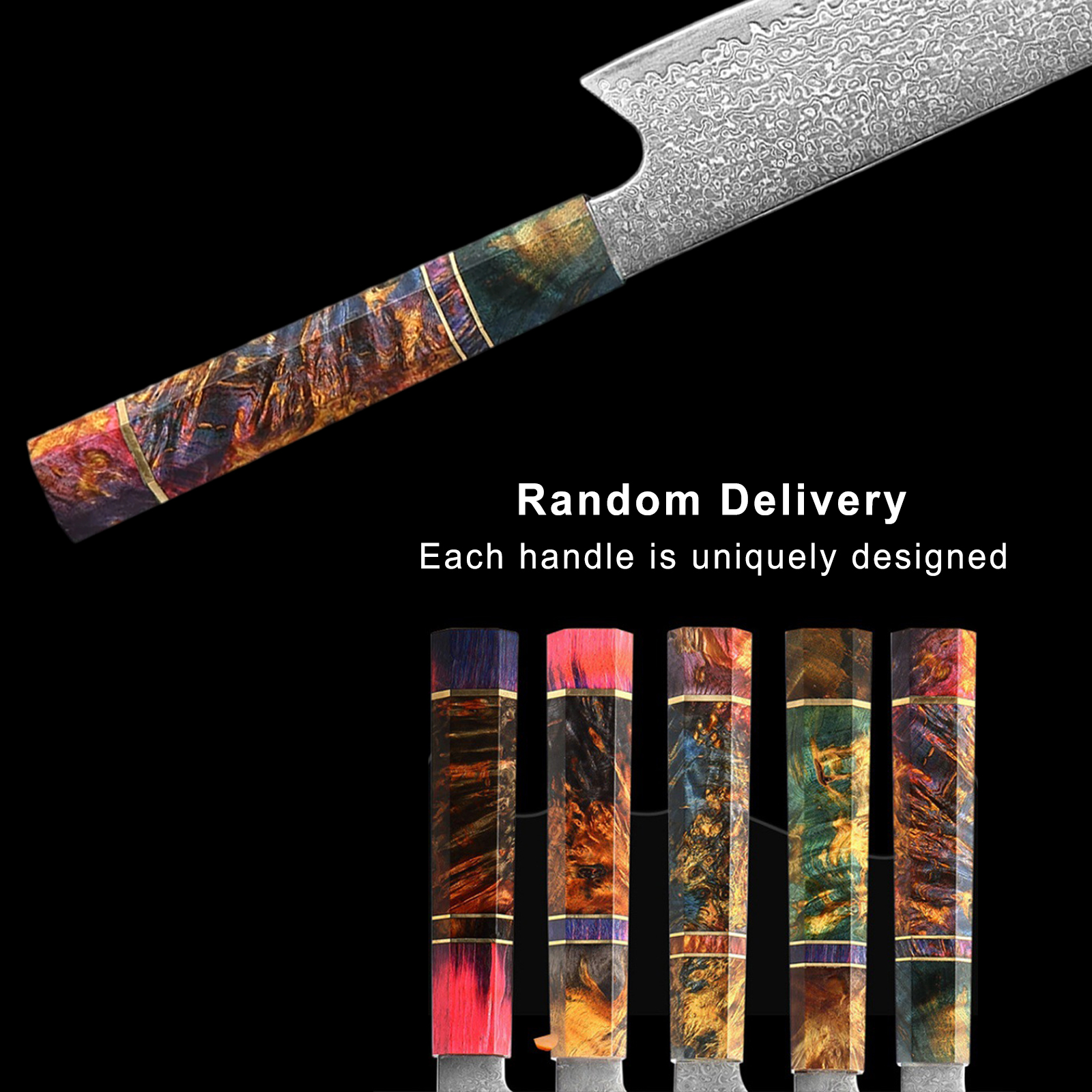 8 Inch Japanese VG10 67 Layers Damascus Chef Knife