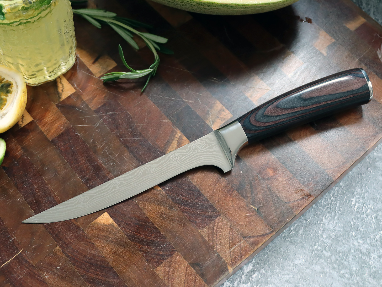 Professional Chef Knife Set with Leather Knife Bag