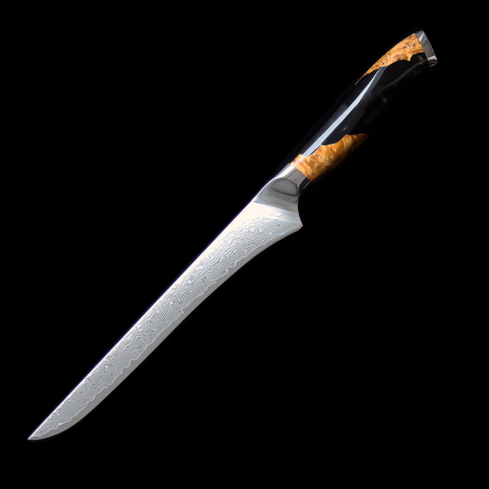 4-Piece Hand Forged Damascus Kitchen Knife Set