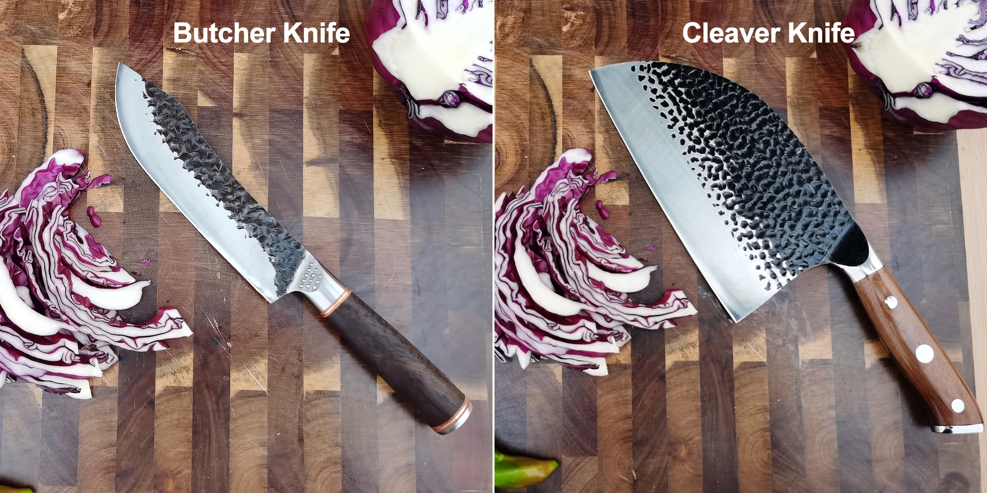 Cleaver Knife VS Butcher Knife
