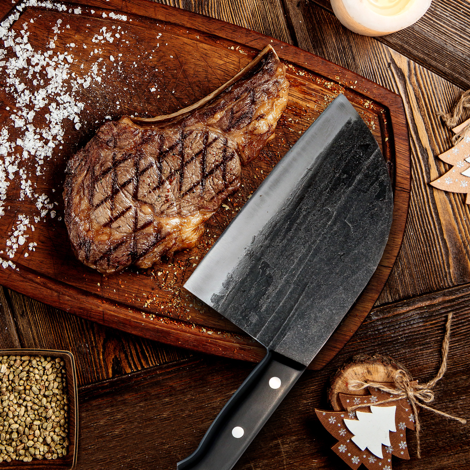 Hand Forged Chef Cleaver Knife