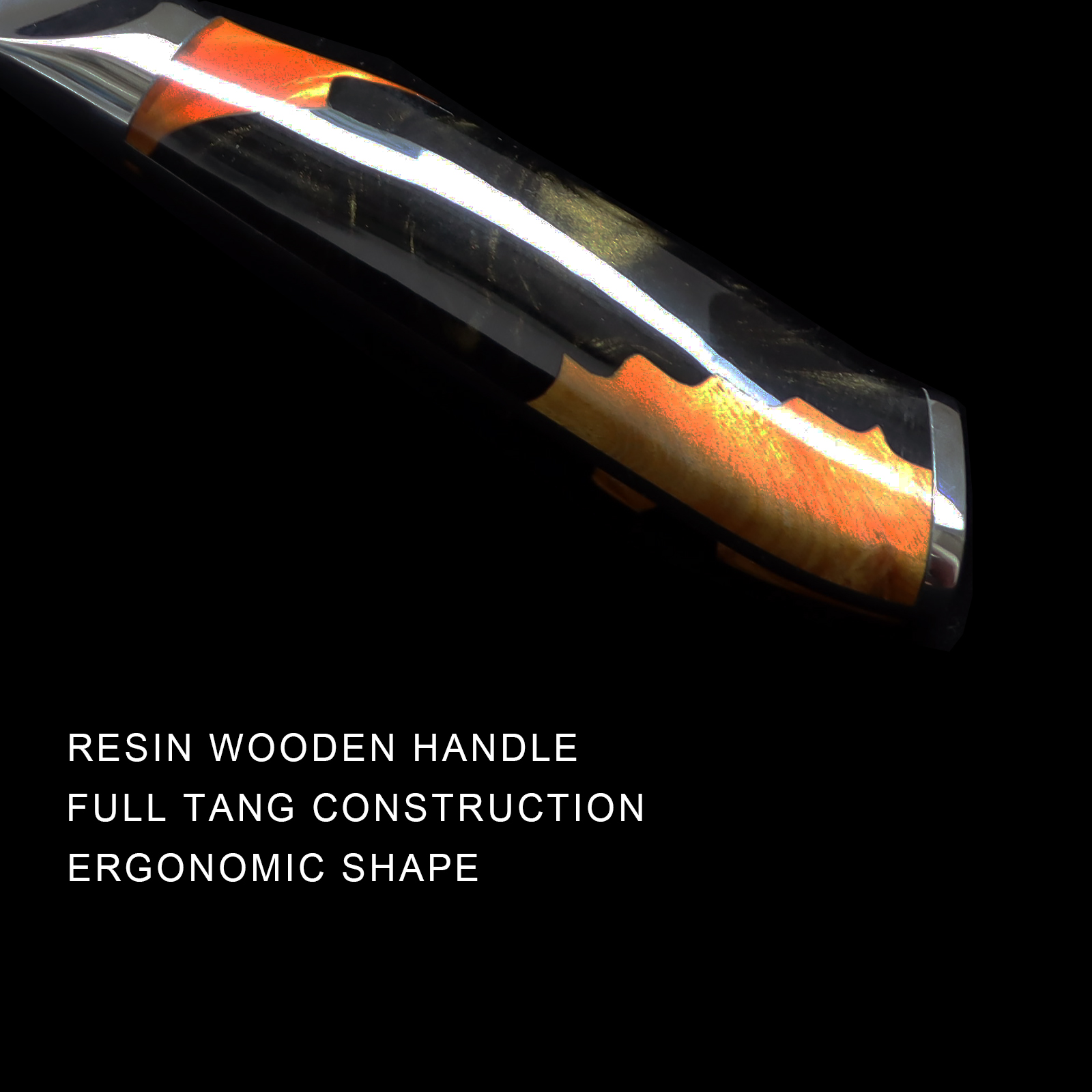 4-Piece Hand Forged Damascus Kitchen Knife Set