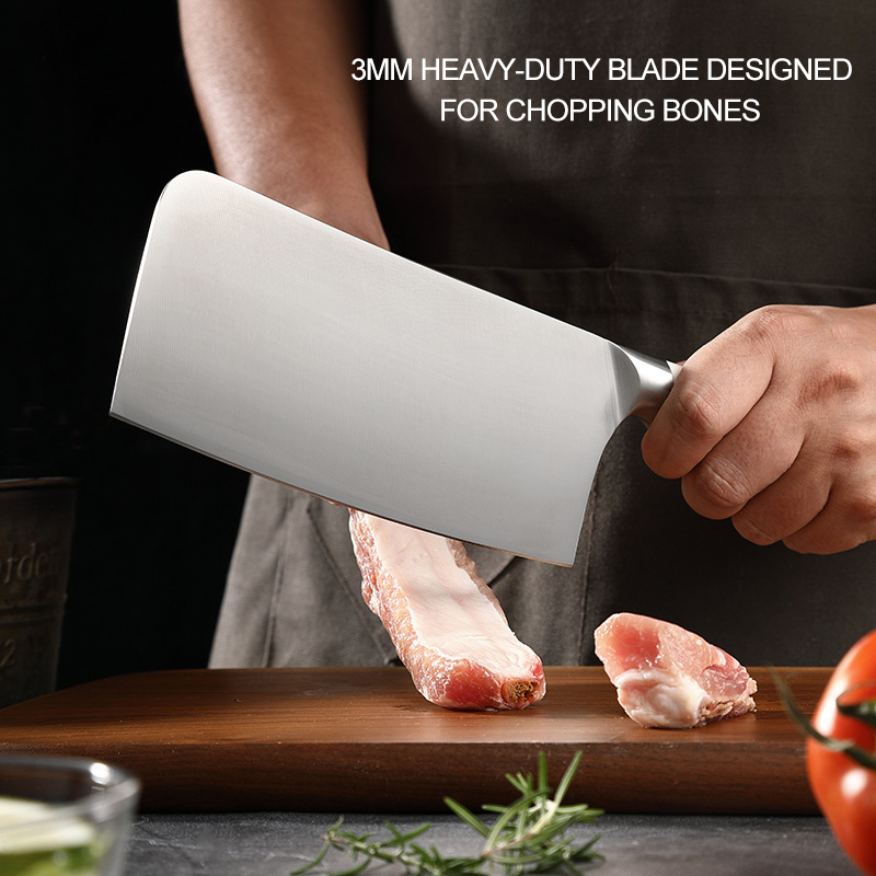 Cleaver Butcher Knife 7"